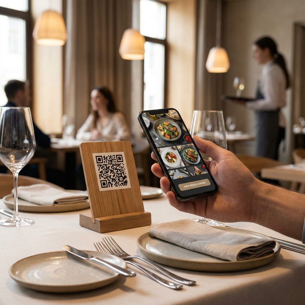 Scan QR Code and Order